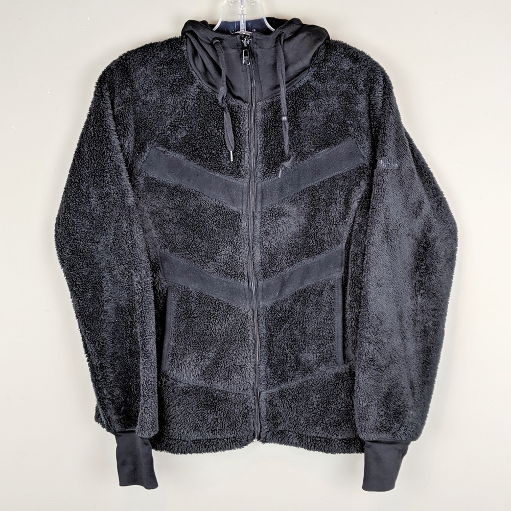 Columbia | Black Fuzzy Hooded Jacket - K10